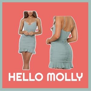 HELLO MOLLY Every Single Time Sage Dress